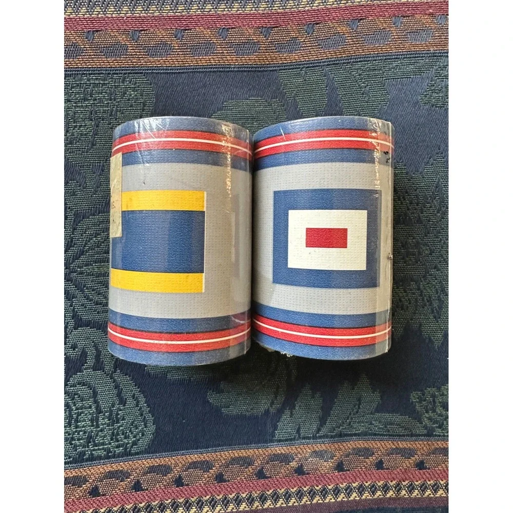 Vintage Nautical Signal Flag Wallpaper Border 2 Rolls 5 Yards Each Made in USA